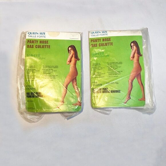 Other - 𝅺white Queen Size Vintage Panty Hose